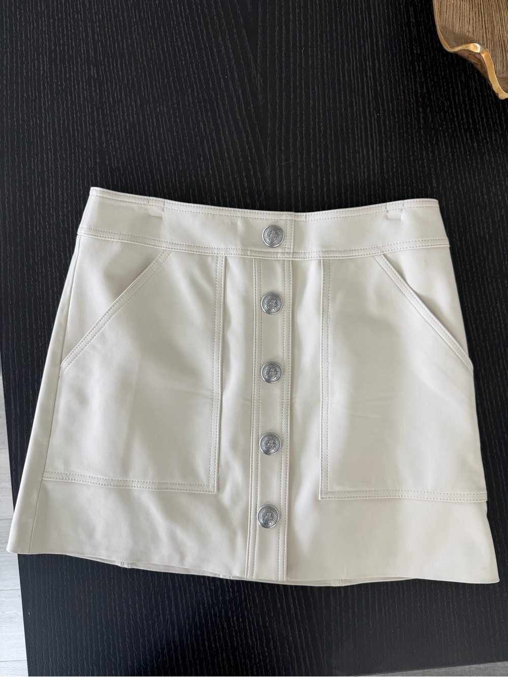 Veronica Beard Faux Leather Skirt
